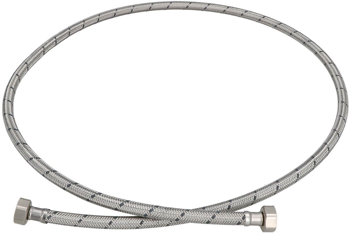KOTARBAU® Flexibele Aansluitslang 1/2" x 1/2" - Flexibele Kraanslang 150 cm - Sanitaire Aansluitslang - Flexibele Verbindingsslang - Aansluitslang Armatuur - met Roestvrijstalen Vlechtwerk