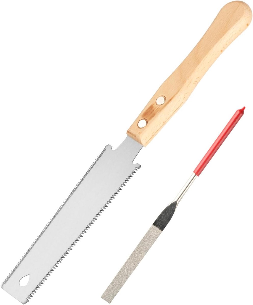Kleine Japanse handzaag voor houtbewerkingsgereedschap, dubbele randen 11/17 TPI Japanse trekzagen voor houtbewerking - ShopVlot