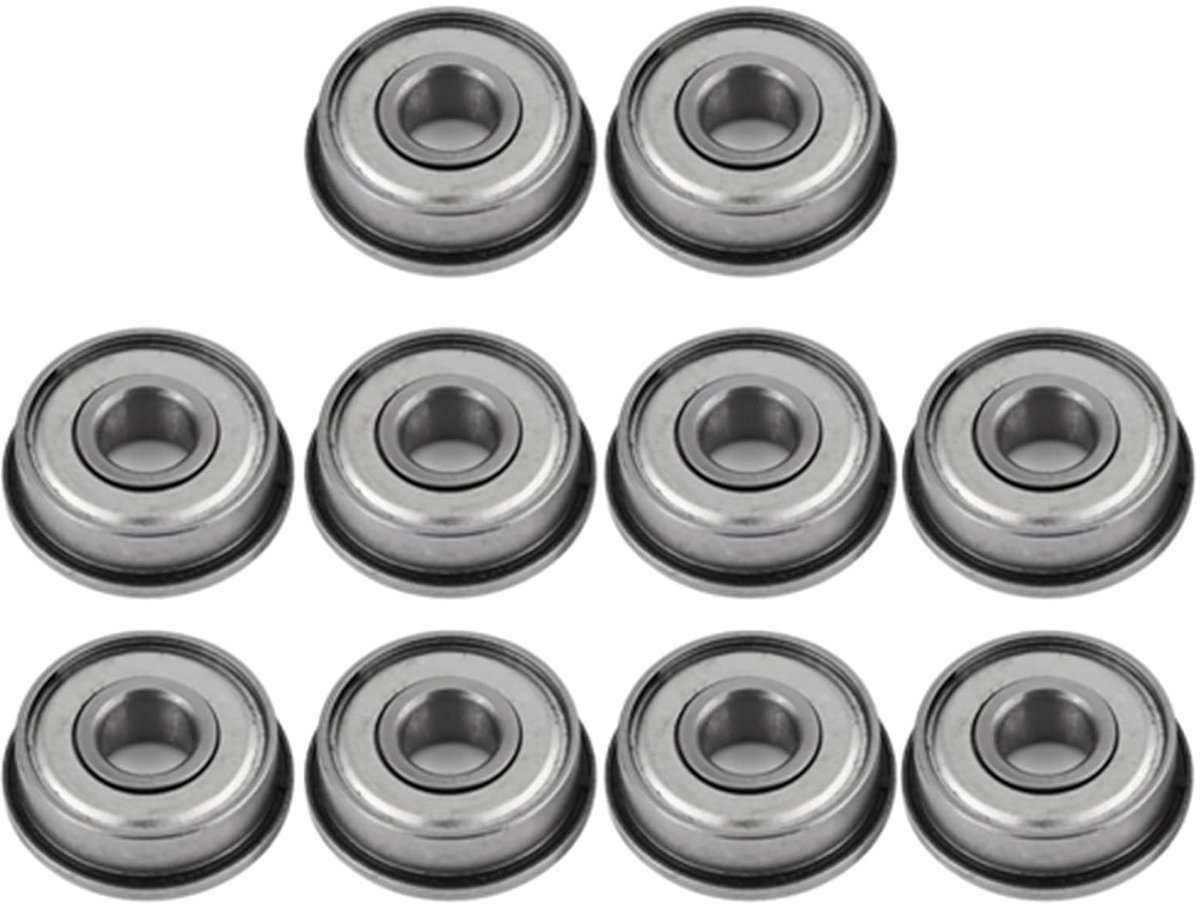 SnelShoppen - 10 Stuks F608Z Afgeschermde Miniatuur Kogellagers 8 * 22 * 7 Mm, Ideaal voor 8 Mm Elektrische Instrumenten, Speelgoed, Deuren en Ramen