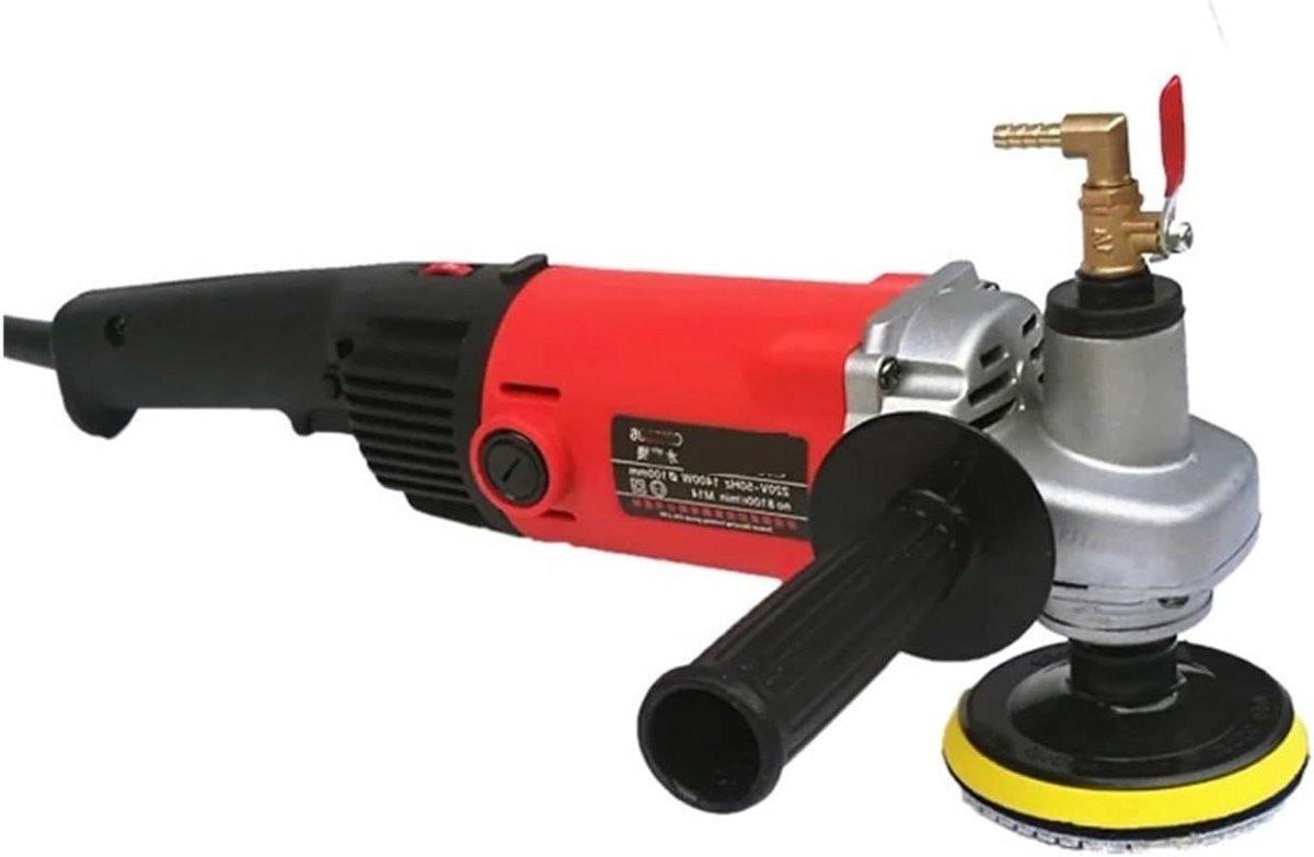 Natte Steen Polijstmachine - Steen Polijstmachine - Marmer Polijsten - Variabele Snelheid - 100 mm Schijfdiameter - Grijs