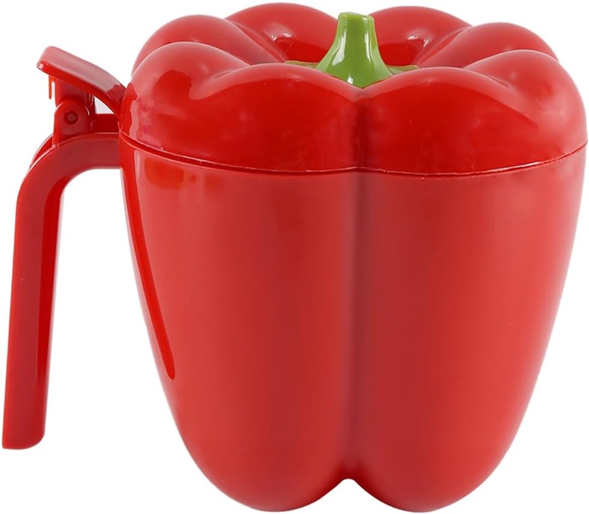 SnelShoppen - Chili Vormige Specerijenhouder 4 Compartment Kruidenset Plastic Keuken Organiser Met Ruimtebesparend Design