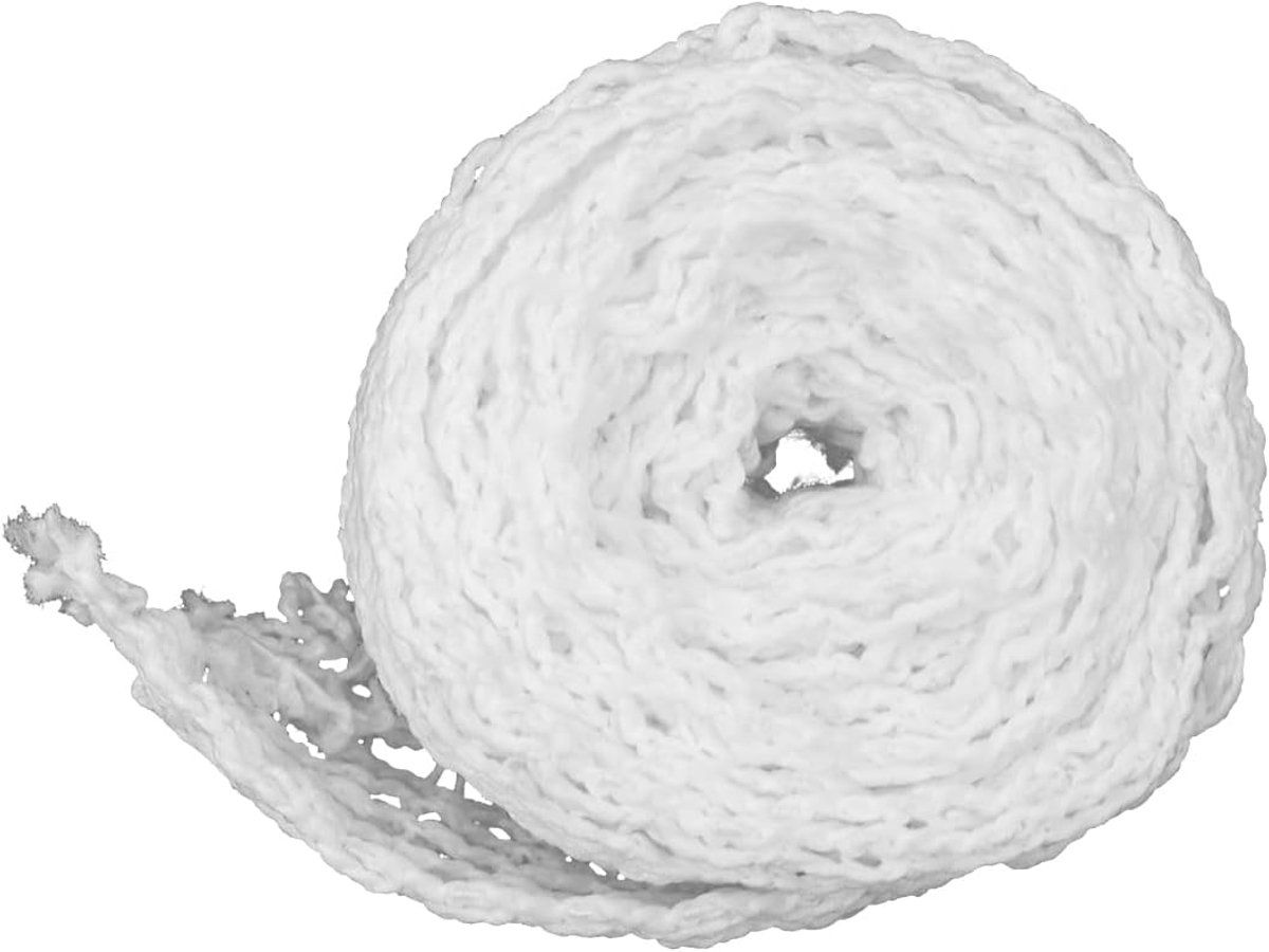 SnelShoppen - 18 gaten vleesnet touwrollen 5m rekbaar kooknet voor het maken van worst en ham, voedselveilig polyester en rubber, perfect voor 1.2-1.7