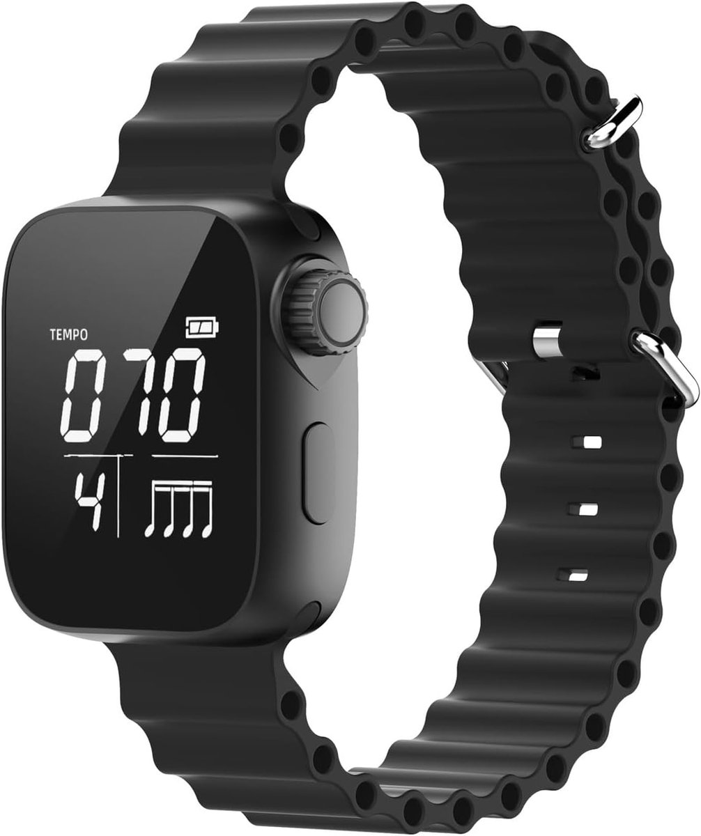 SnelShoppen - Draagbare Vibrerende Metronoom Horloge, Instelbare 40-240 BPM met Wisselbare Metronomen en Trainingsmodus, Elektronische Metronoom voor