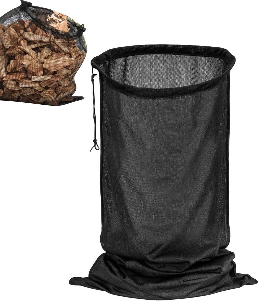 Hakselaar Zak - Opbergsysteem Hakselaar - Tuinafval Verzamelen - Ademend Gaas Ontwerp - 122x61 Cm - Enkel attribuut