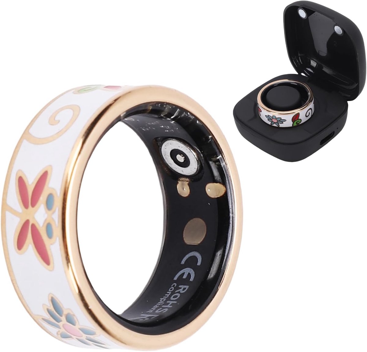 SnelShoppen - Slimme Ring Voor Mannen en Vrouwen, Fitness Tracker, Stappenteller, Slaapmonitor, Meerdere Activiteitsmodi, IP68 Waterdicht, Accuduur 7-