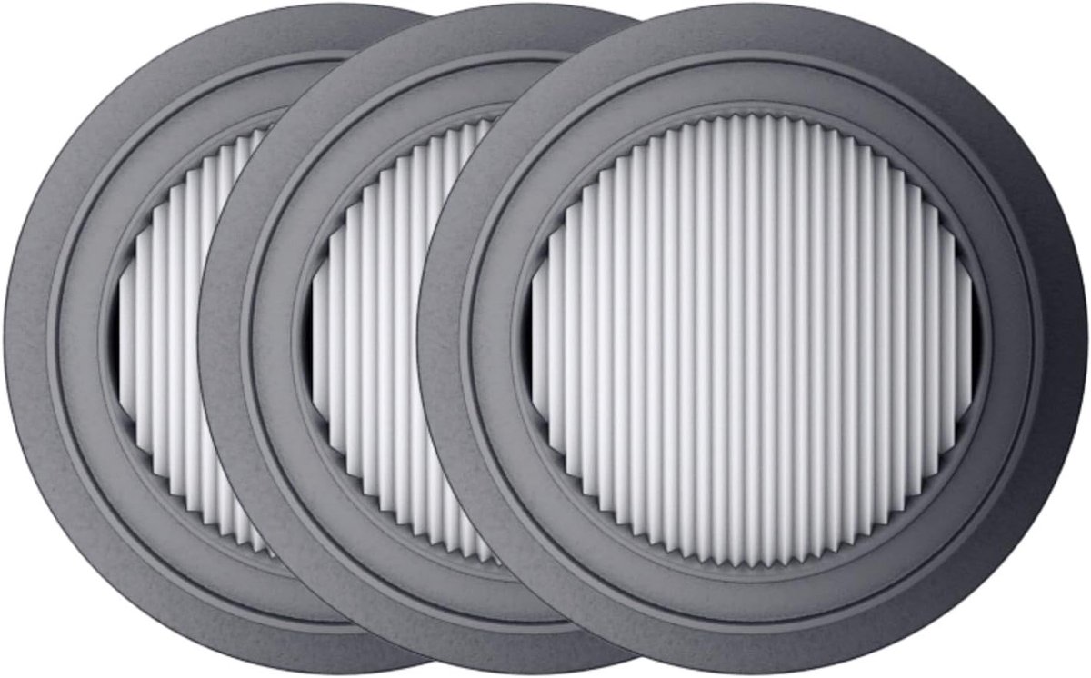 SnelShoppen - HEPA Filters x3 voor Slimme Stofzuiger V5/V5 Pro - Wasbare en Herbruikbare Filters voor Effectieve Luchtfiltratie van Deeltjes en Kleine