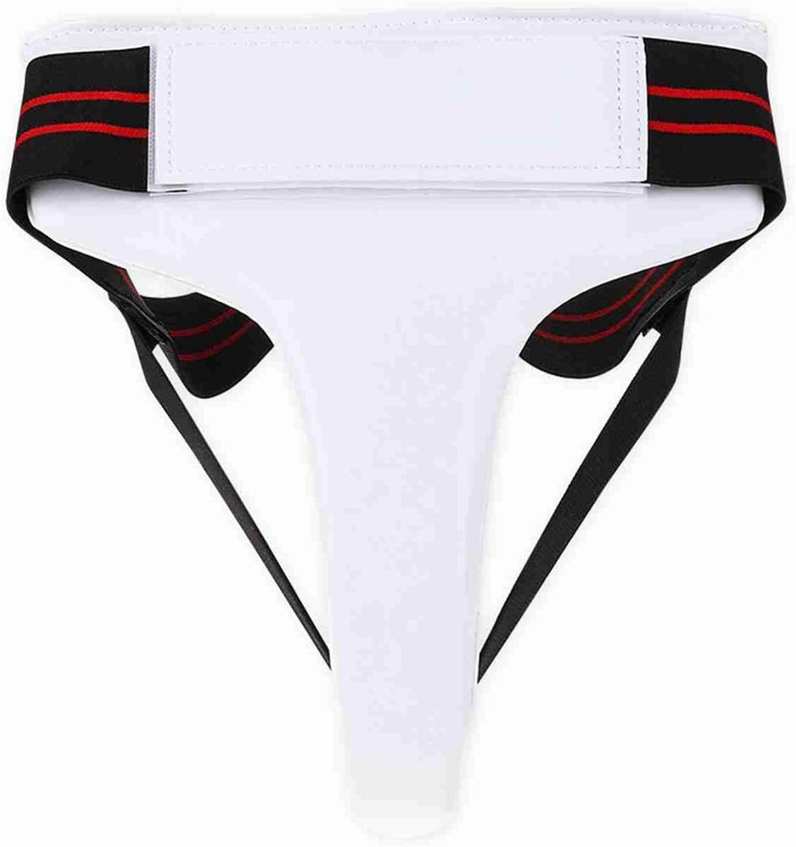 SnelShoppen - Taekwondo Cross Protector voor Vrouwen - Boxing Karate Jockstrap PU Wit L - Schokabsorberend, Ergonomisch, Veilig en Verstelbaar