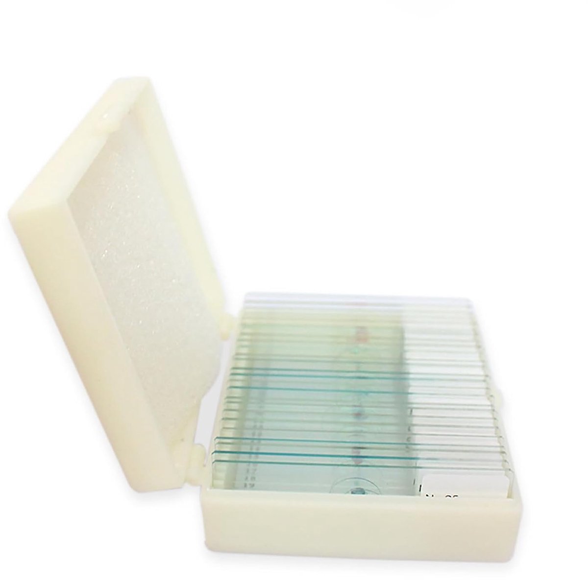 SnelShoppen - 25 Voorbereide Microscoopglazen, Tempered Glas, Duidelijke Lichtdoorlatendheid, Voor Biologische Laboratoria, Ideaal Voor Onderzoek en O