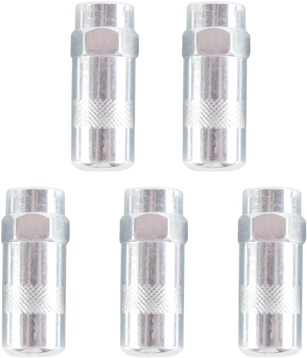 SnelShoppen - 5 Pack Grease Nozzles - Hoge Druk Vet Spuit Tips voor Standaard 1/8 NPT Spuit Aansluitingen - Duurzaam Staal - Geschikt voor Handgereeds