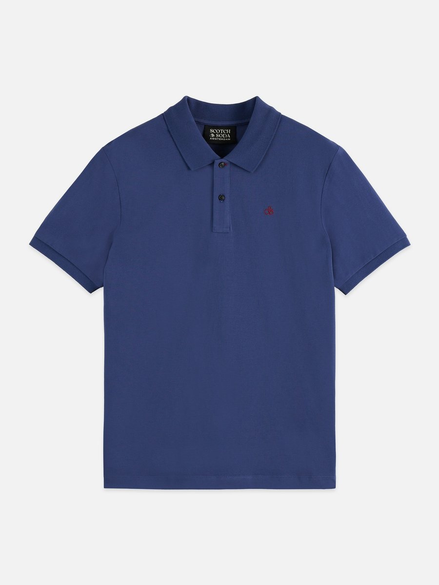 Scotch & Soda Seasonal Core Pique Chest Logo Polo