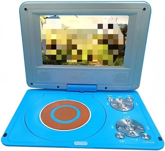 Draagbare dvd-speler - Mobiele mediaspeler - Films Kijken Onderweg - Draaibaar HD-scherm - 7 inch scherm - Roze — afbeelding 4