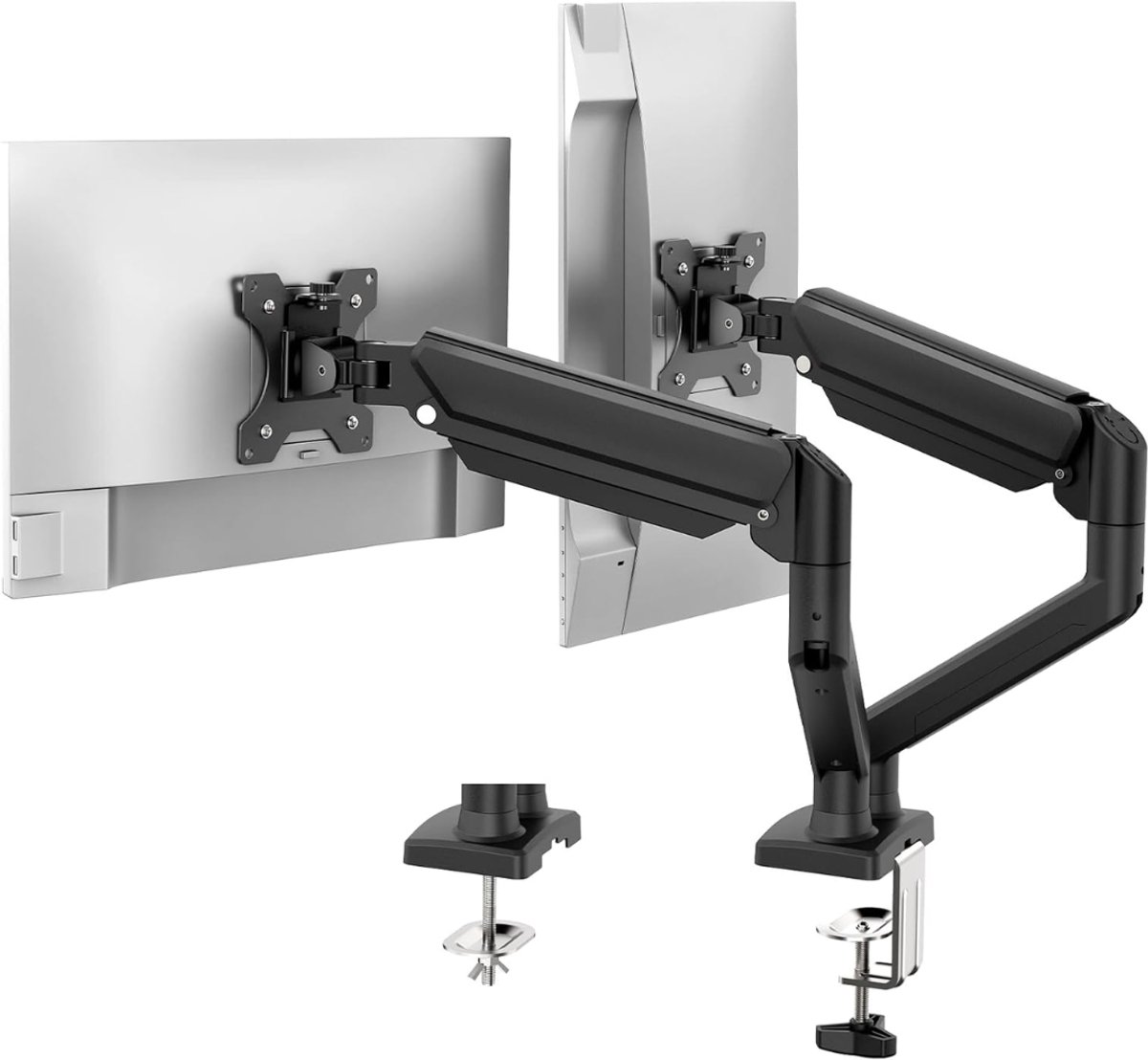 Zavio® Dubbele Monitorarm - Bureau Beugel - Werkplek Optimalisatie -Zwart
