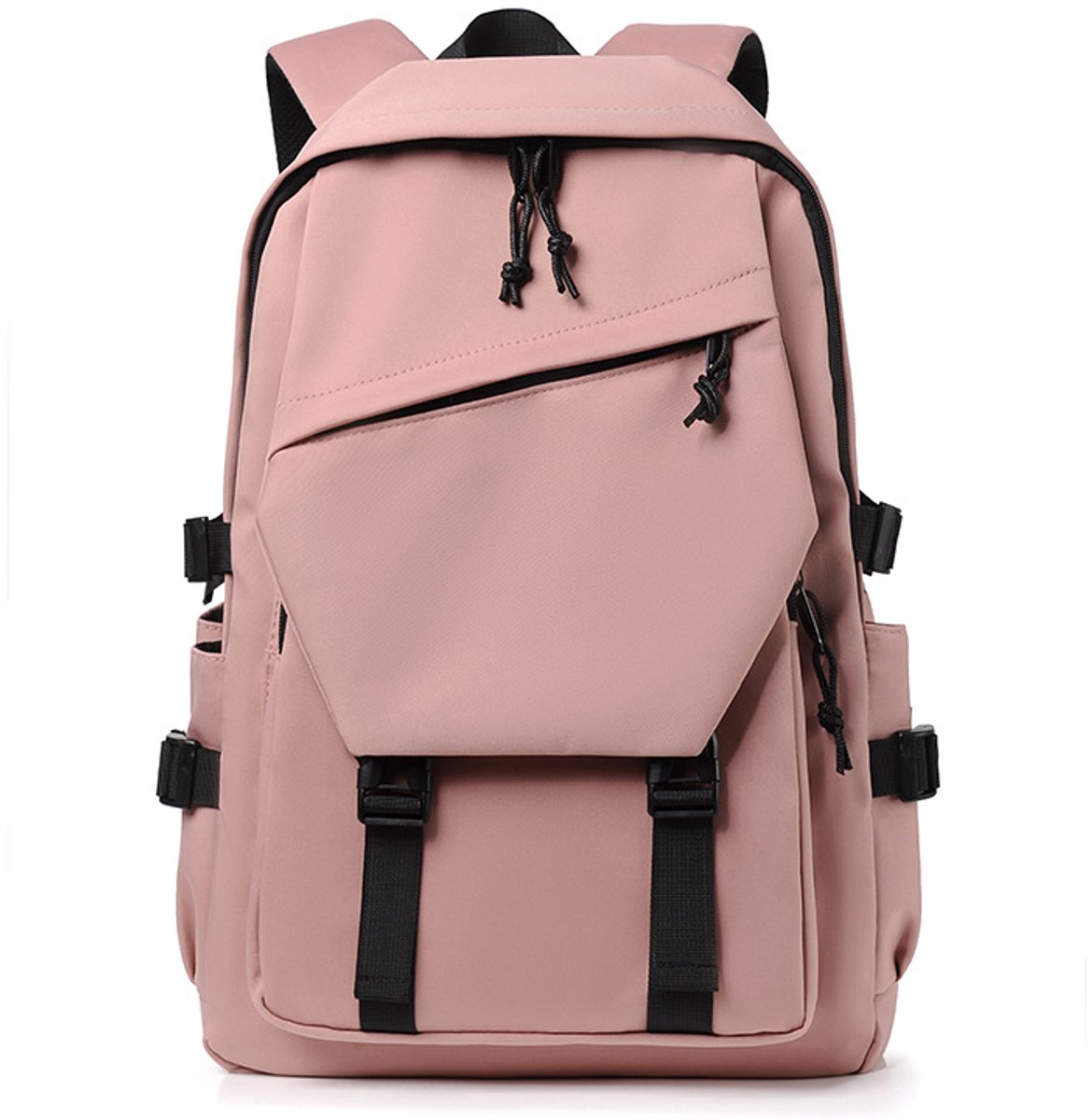 YAGXIG Casual Rugzak - Studentenrugzak - Outdoor Reisrugzak - Stijlvolle en Lichtgewicht Rugzak - Reisschoudertas - Laptoprugzak - Geschikt voor middelbare scholieren (Roze)