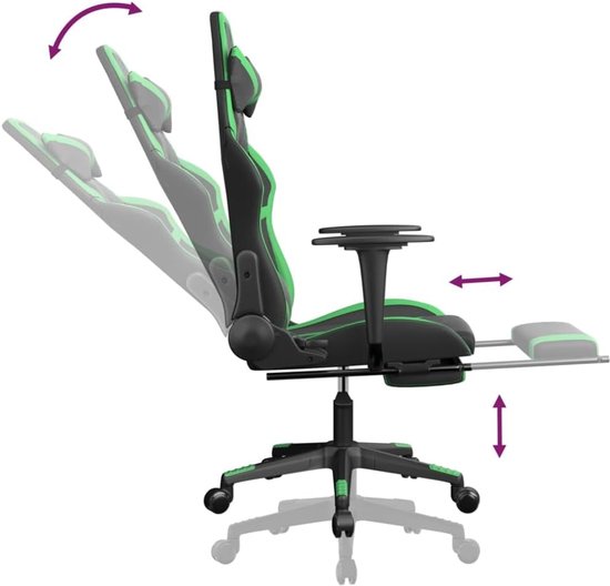 Gaming Stoel - Comfortabele Stoel - Gaming Ervaring - Verstelbare Rugleuning - Niet Gespecificeerd - Wit Roze — afbeelding 2