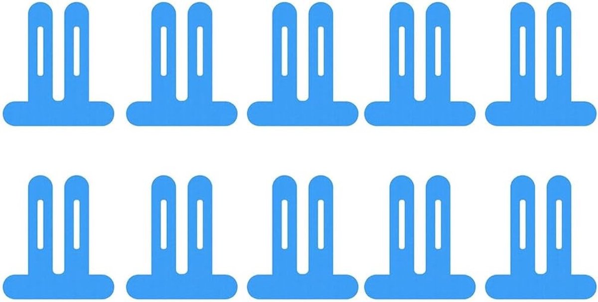10 stuks voorgesneden kinesiotapes in blauw, waterdicht en elastisch, ademende sporttape voor optimale stabilisatie en ondersteuning tijdens het sporten, 250 x 170 mm