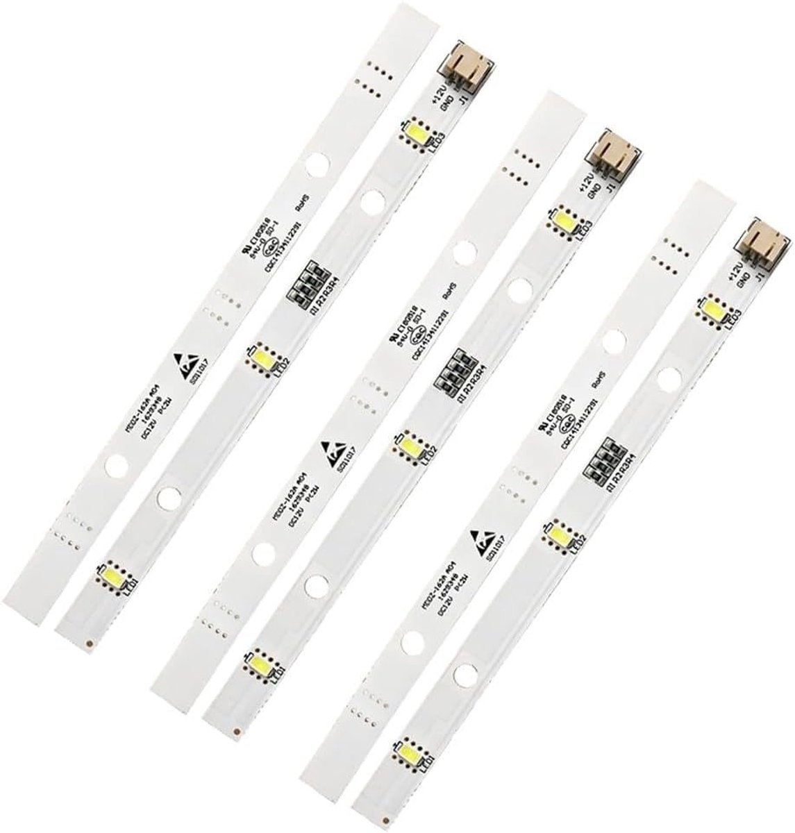 Zelfklevende LED Strip Verlichting in Wit - Energiezuinig, Eenvoudige Montage, Flexibel en Koppelbaar voor Binnenshuis Gebruik, 4 Stuks