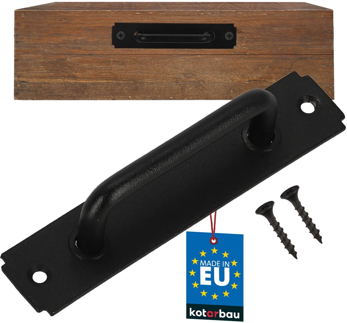 KOTARBAU® Meubelgreep - Kastgrepen - Ladegreep 119 mm - Keukengrep - Grep Kastdeur - Zwart