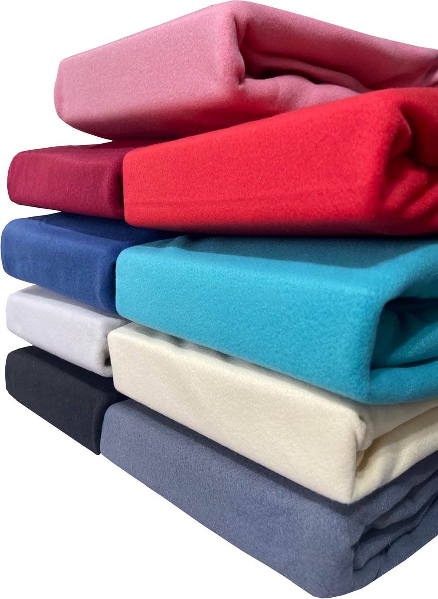 SnelShoppen - Thermo Fleece Hoeslaken Winter Fleece 180 x 200 cm - 200 x 200 cm in Zwart, Geschikt voor Matrassen tot 28 cm Hoogte, Ideaal voor Koude