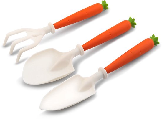 3 delige set - Combi Gereedschap - Tuingereedschap - Kleine tuingereedschapset voor kinderen - Oranje - kunststof - Plantenschep - Tuinschep — afbeelding 2