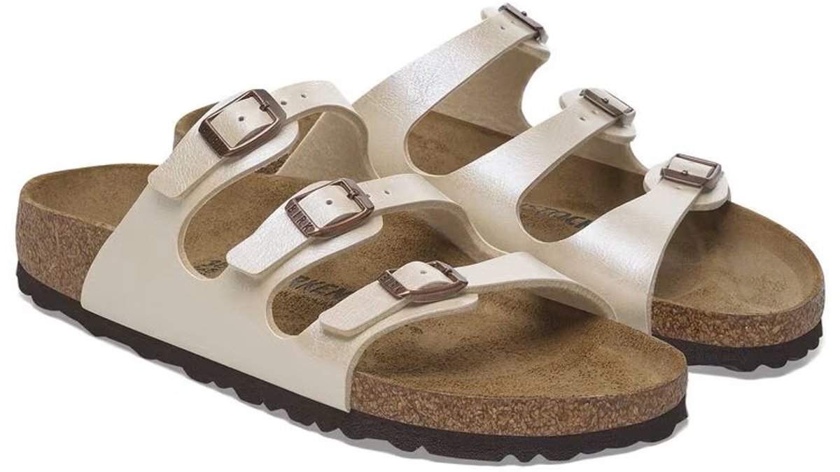 Birkenstock Florida Slippers 1029818 Graceful Pearl Smal Roze