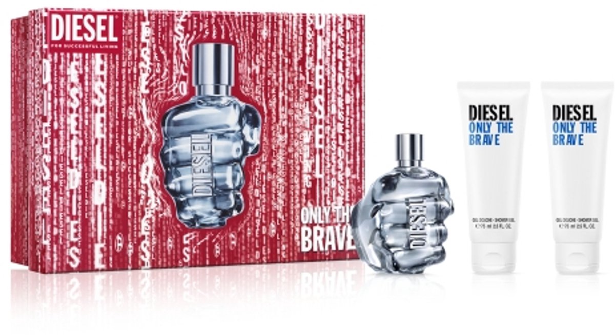 Diesel Only The Brave 125ml Edt + 2x Showergel Geschenkset