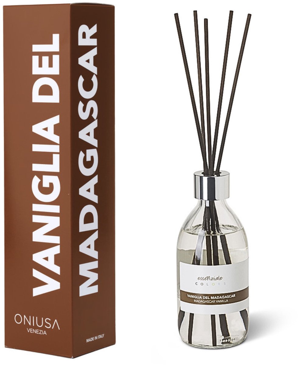 Oniusa - Geurstokjes Vanille - 300 ml - Colors Collection Vaniglia del Madagascar