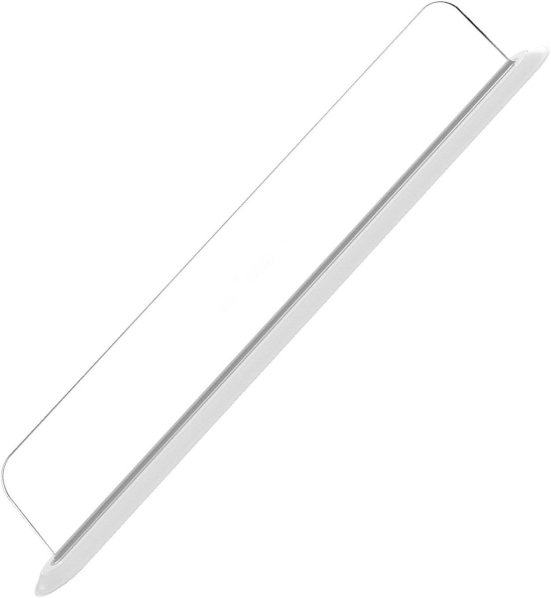 Keuken Spoelbak Spatscherm - Spatrand Afbuigscherm - Waterspetters Voorkomen - Krachtige Zuignap - 40 x 7 x 5.5 cm - Wit