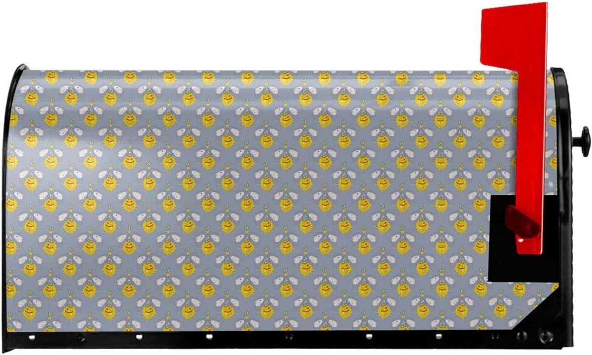 Brievenbushoes - Brievenbusdecoratie - Brievenbus Versieren - Magnetisch Bevestiging - 52.6 x 45.8 cm - Blauw