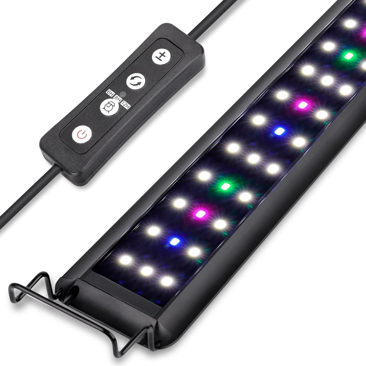 Volledige Spectrum Aquariumverlichting voor Zoetwater Tanks, 29W RGB LED Licht met 10 Helderheidsniveaus en Instelbare Timer voor Planten van 90-111cm