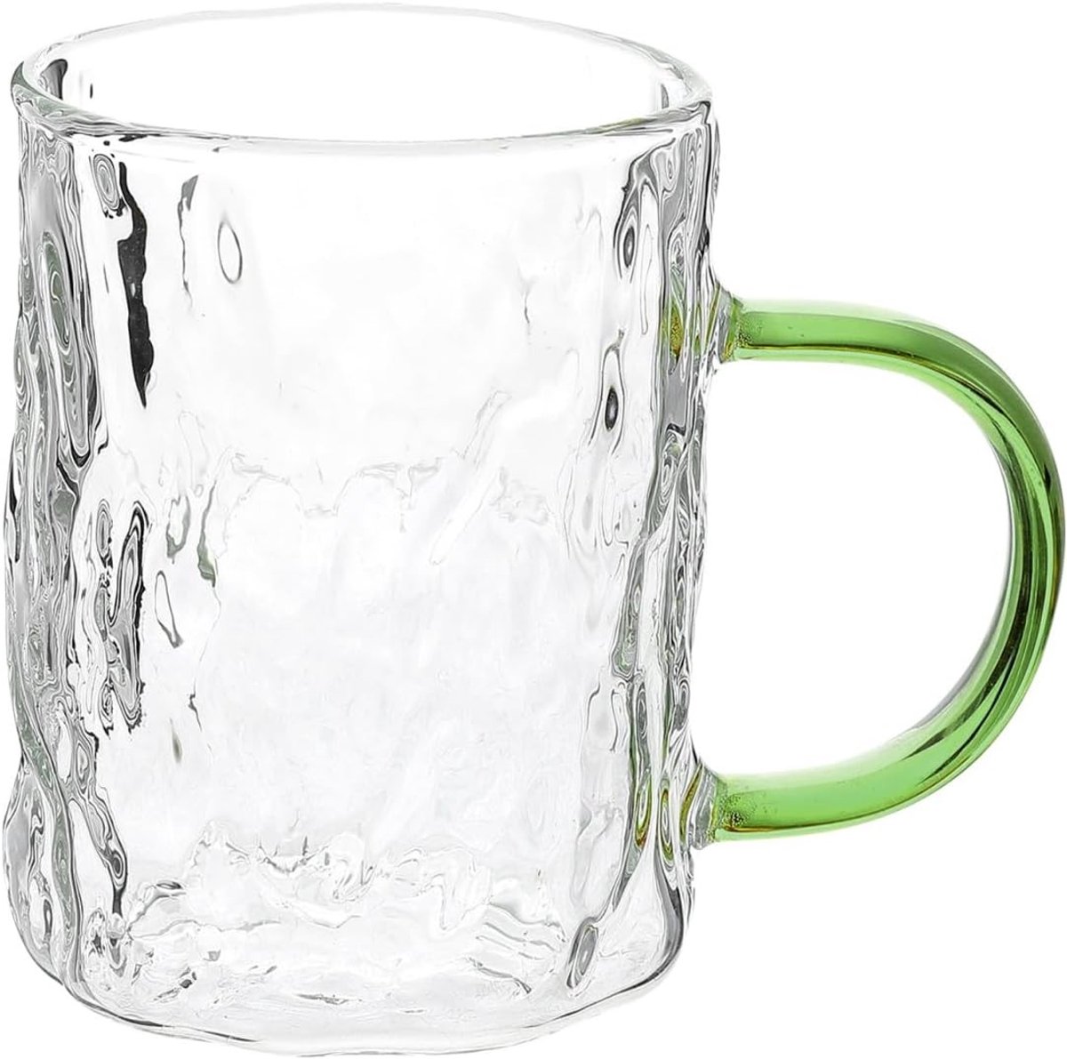 Elegante glazen koffiekopjes met handvat voor koffie, thee en melk - 300 ml hoogwaardig borosilicaatglas voor warme en koude dranken, perfect voor dagelijks gebruik