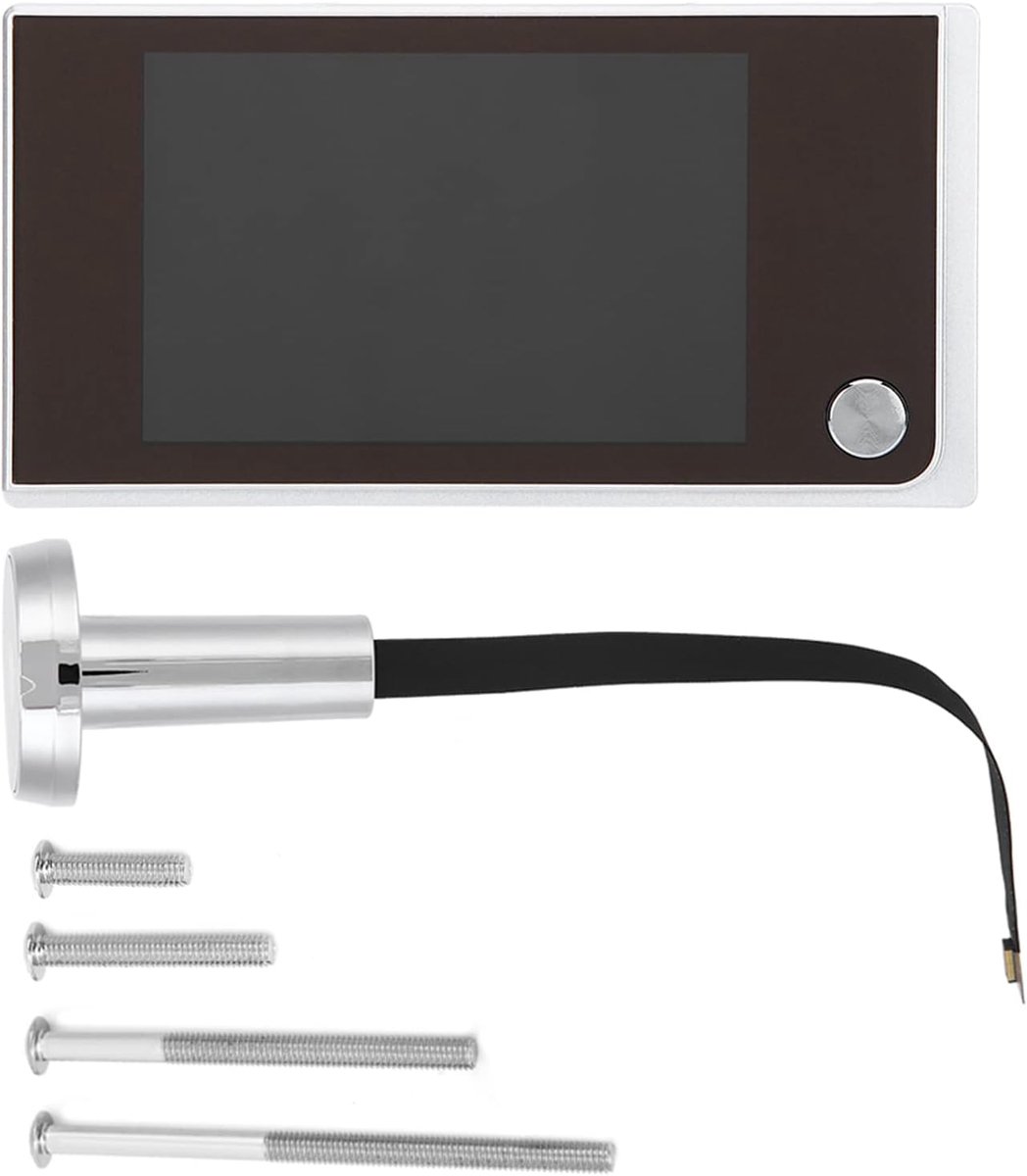 SnelShoppen - Elektronische Deur Spionagecamera met 3.5 Inch LCD Scherm, 120° Kijkhoek, 2 Megapixel, Laag Energieverbruik voor Thuis en Kantoor