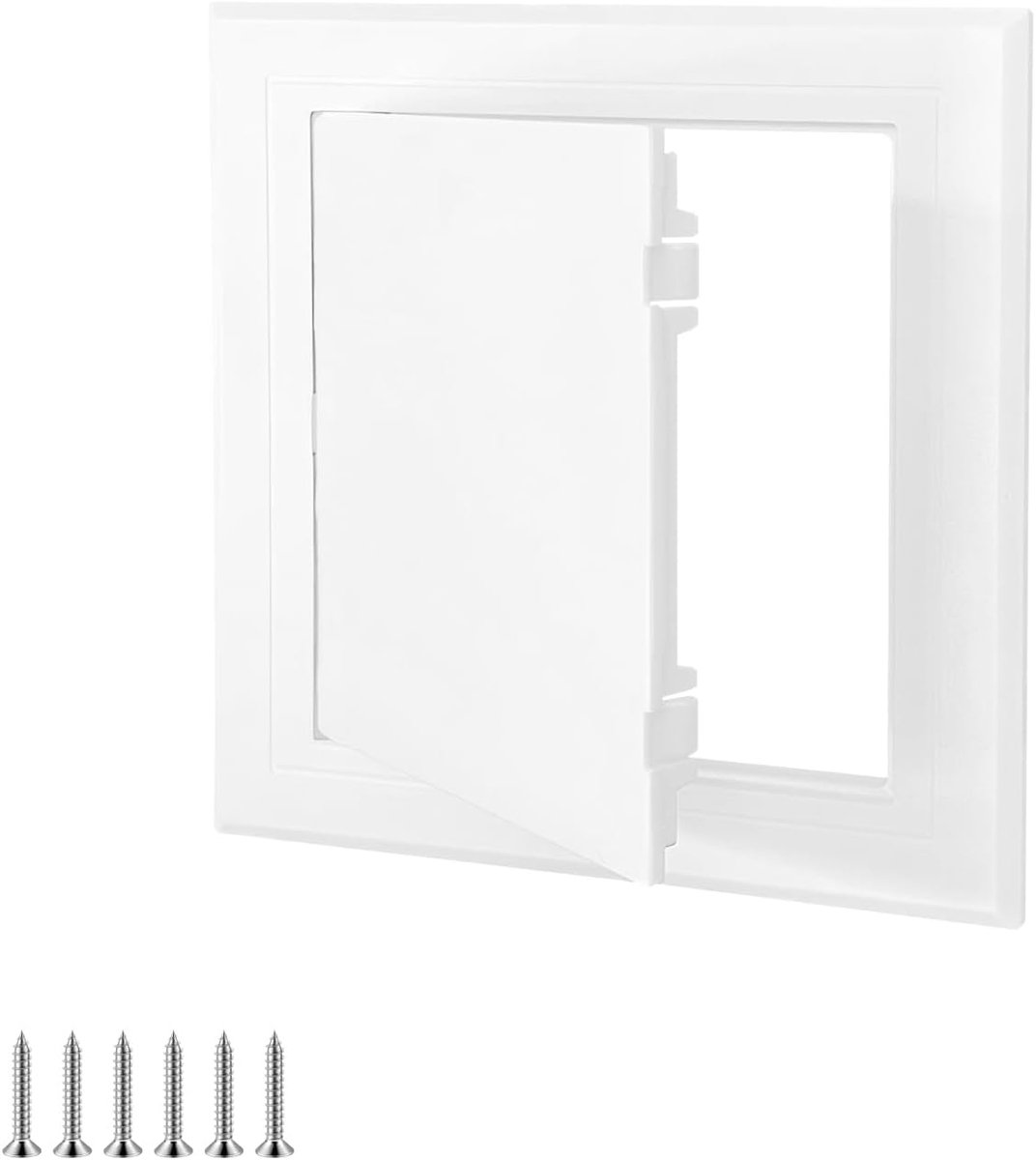 SnelShoppen - Access Panel 150 x 150 mm, Schilderbare Deuren voor Eenvoudige Toegang, ABS Kunststof Inspectieluik met Installatieschroeven voor Wand e