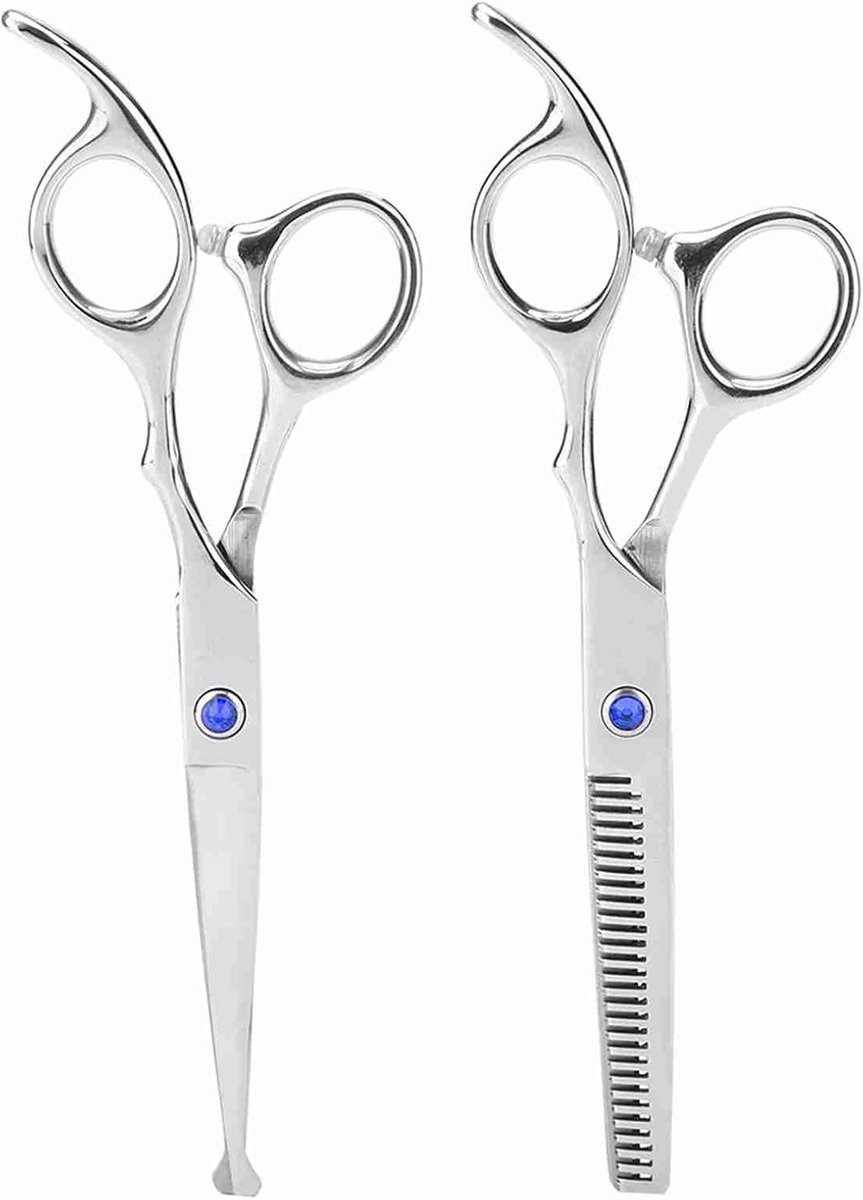 Watris Veiyi 2 x Hair Clippers, Hairdressing Scissors, Stainless Steel Hair Trimmer for Cutting or Thinning Hair - ShopVlot