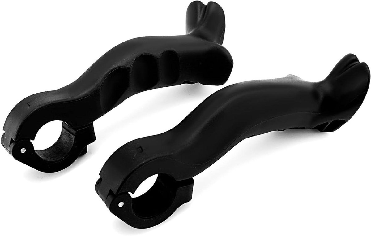 Fiets Stuur Extenders - Handvat Verlengstuk - Comfortabel Fietsen - Verstelbare Hoeken - 22.2 mm - Zwart