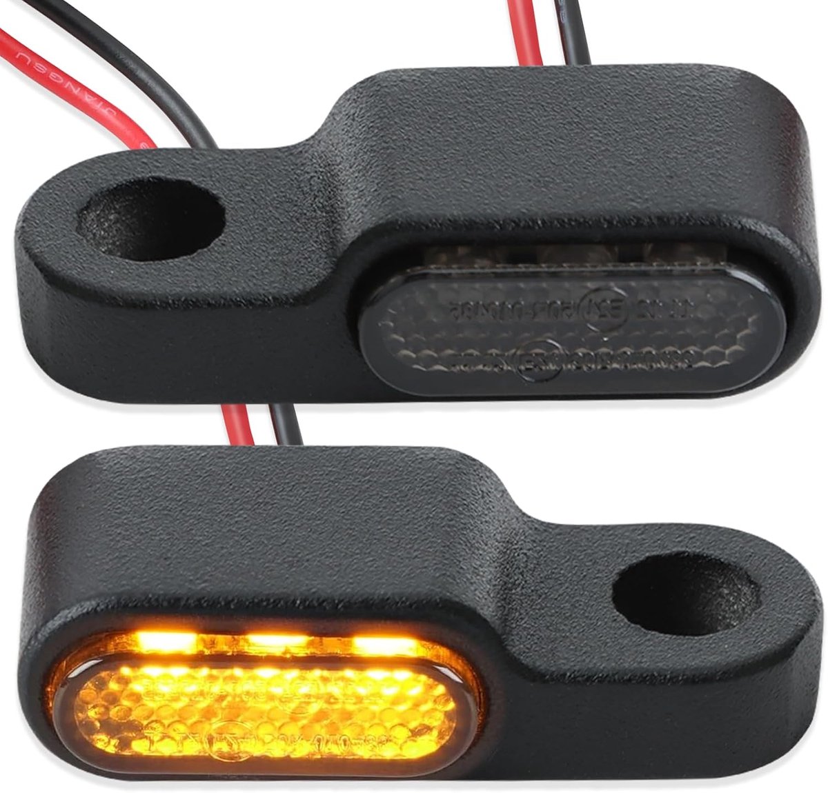 Motorfiets LED knipperlichten pack van 2 - E24 gecertificeerd - waterdicht IP67 - hoge intensiteit - ShopVlot