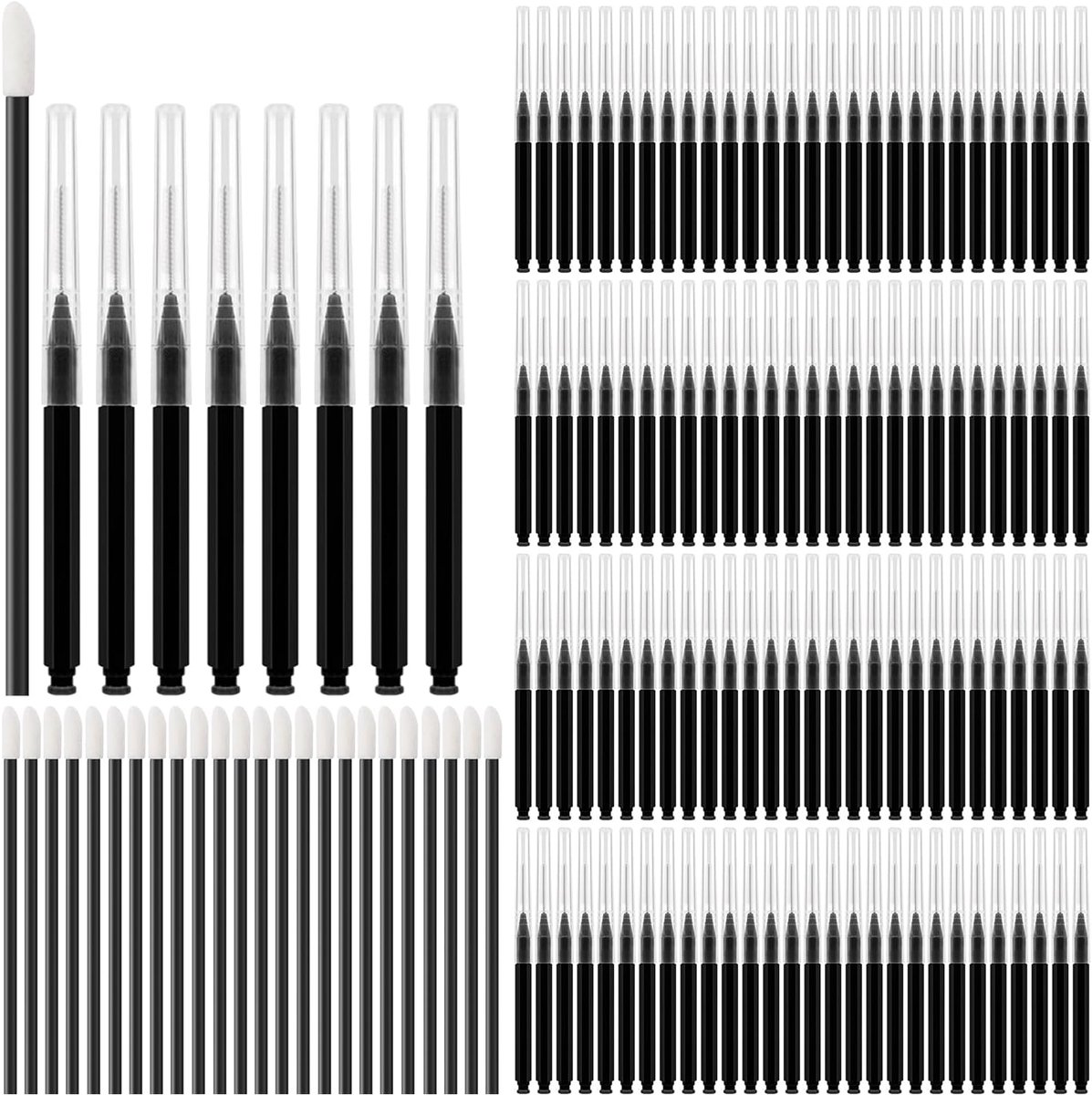 120 pieces interdental brushes + 25 pieces lip stick applicators, soft brush for cleaning the interdental brush - ShopVlot