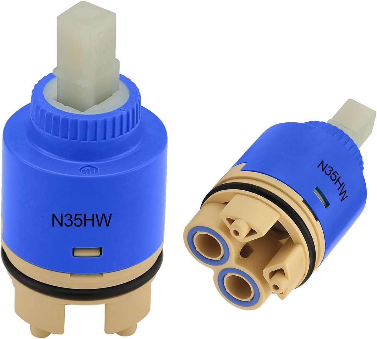 SnelShoppen - 35mm Keramische Tap Cartridge Vervangingscartridge voor Mengkranen, Enkelhandige Keuken of Badkamer Kranen, Warm en Koud Schakelaar