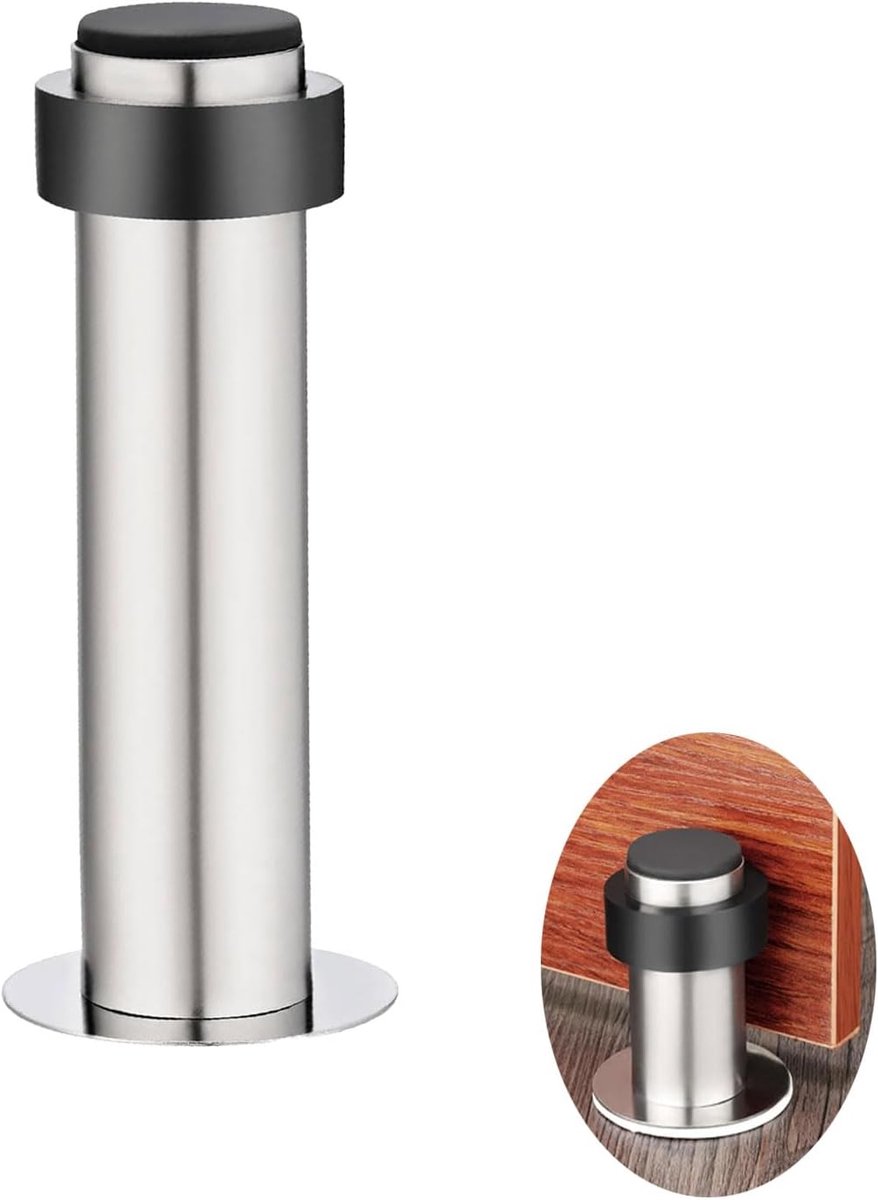 Floor Or Wall Mounted Door Stopper, Mounting With Or Without Drilling Door Stopper Floor, Floor Door Stopper Protects - ShopVlot
