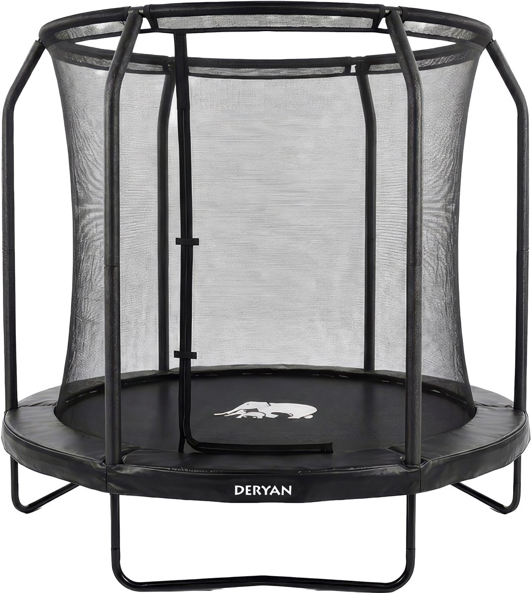 Deryan Kinder Trampoline 183cm - Met Veiligheidsnet - Zwart