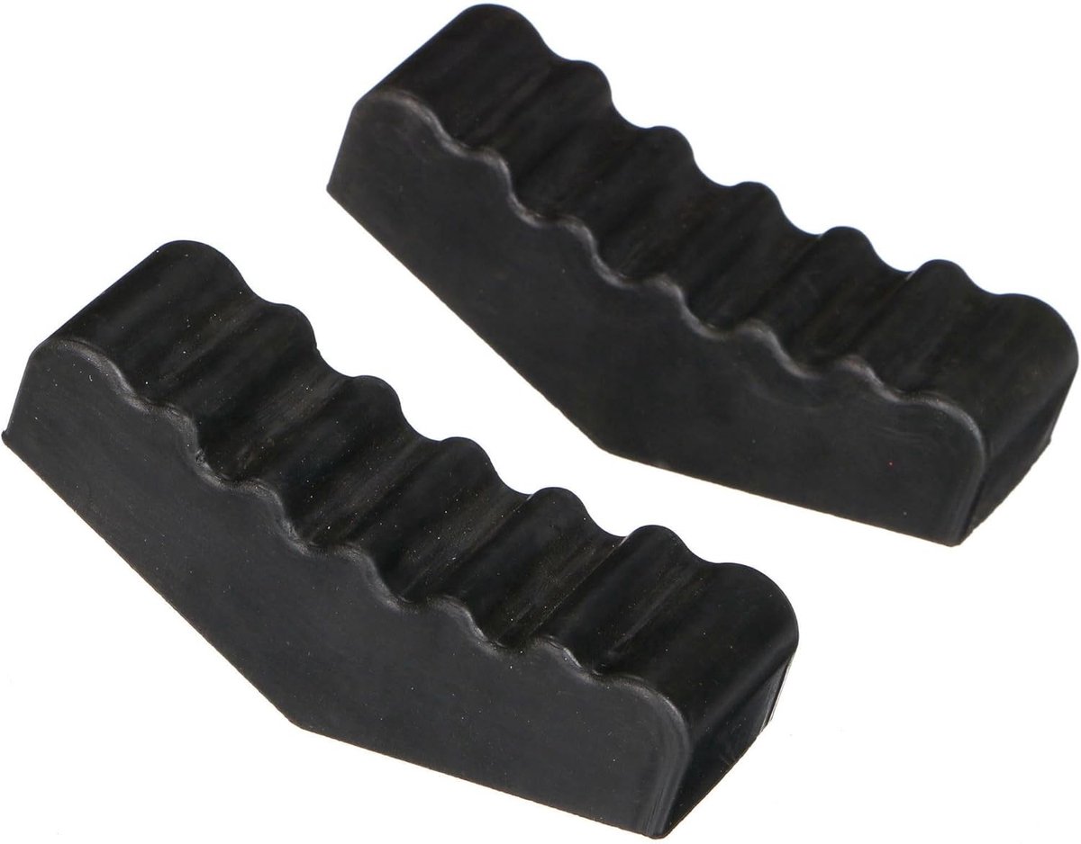 Rubberen Steunpads voor Autostandaard - Zwart - 9 x 2,3-2,5 cm - Duurzaam Rubber - Voor Auto's