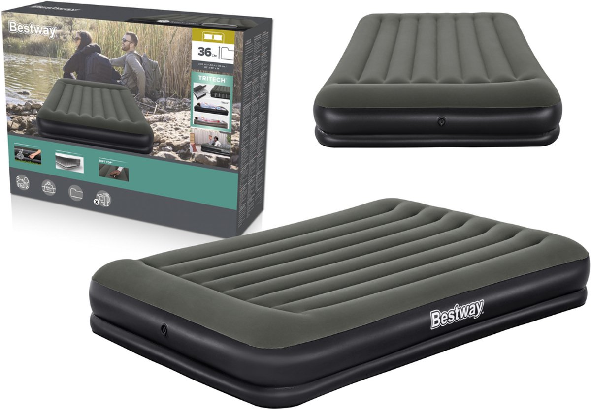 Bestway – 67699 – Luchtbed – 2-persoons – geïntegreerd kussen