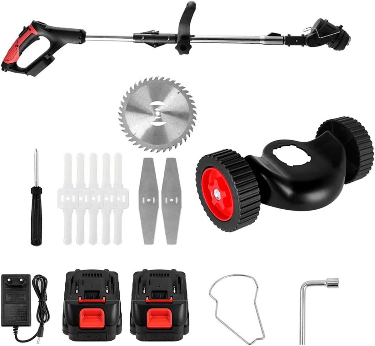 Snaartrimmer Grastrimmer - Kantensnijder Tuinmachine - Gazon Onderhouden - Draadloos Verstelbaar - 21V - Niet gespecificeerd