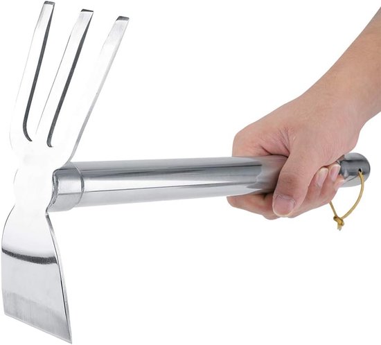 Dailygoods- Tuingereedschap met comfortabel handvat - Klauwhark - Lichtgewicht - Duurzaam - Cultivatiegereedschap - Afmeting 39 cm x 22 cm - Tuingereedschapset van Dailygoods — afbeelding 5
