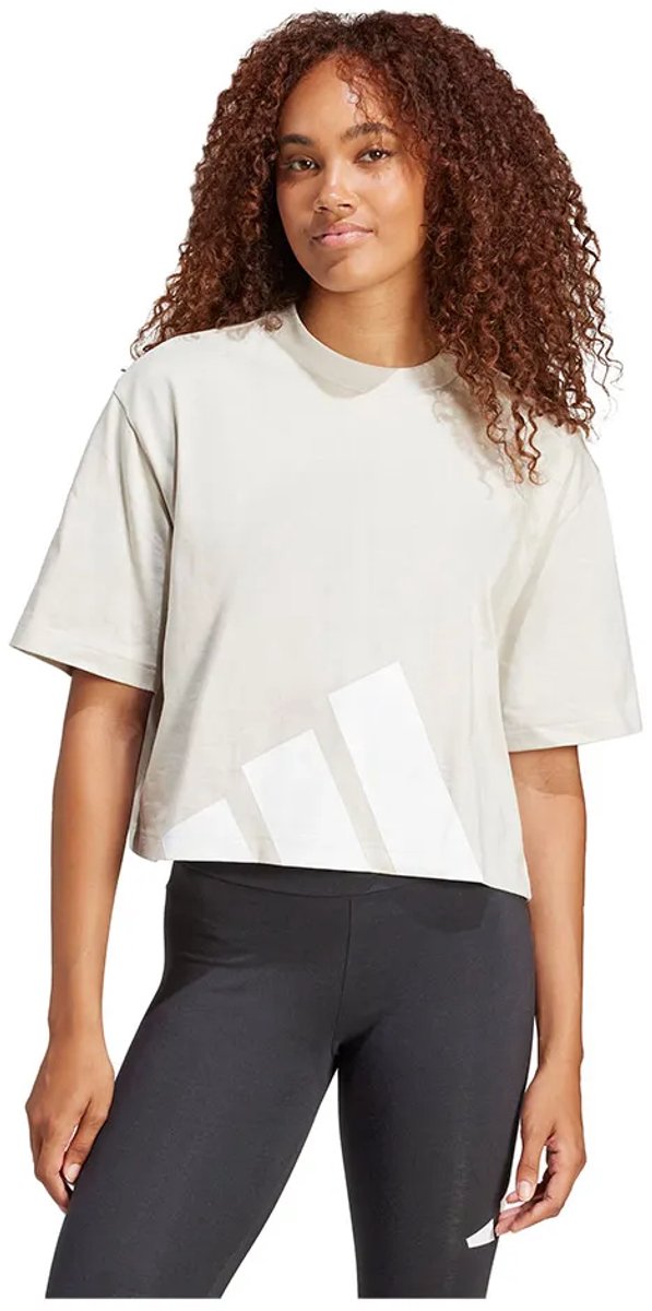 Adidas Essentials Big Logo Boyfriend Graphic T-shirt Met Korte Mouwen M Vrouw Wit