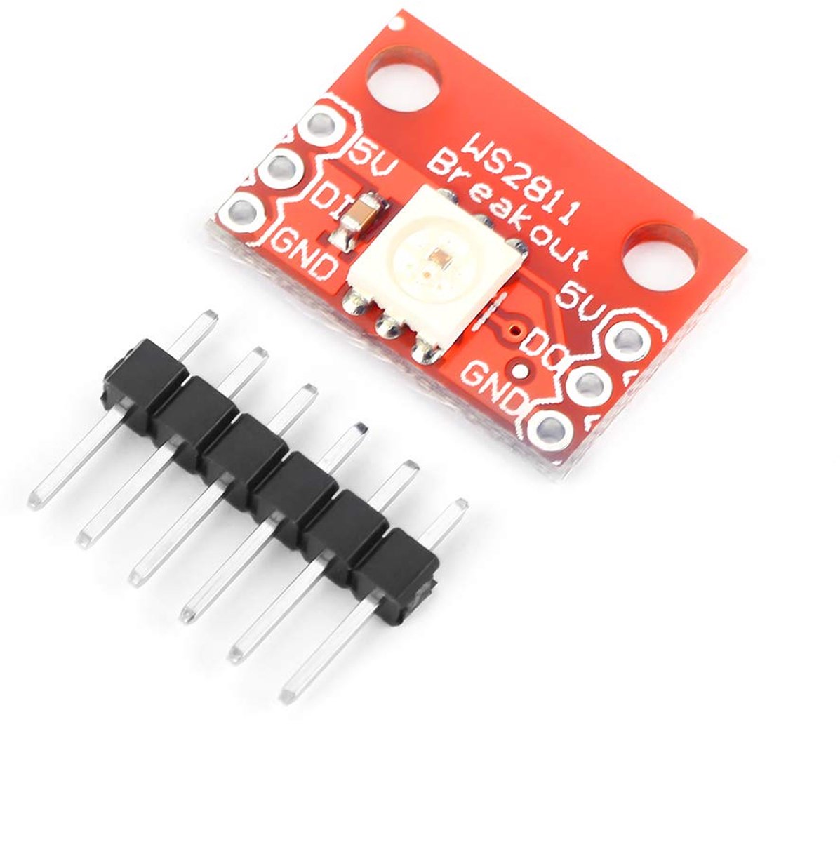 SnelShoppen - 5Pcs WS2812 Module Board RGB LED, Ws2812b Board met Onafhankelijke Kleurcontrole voor 5050 RGB LED, Ideaal voor Feesten en Tuinverlichti