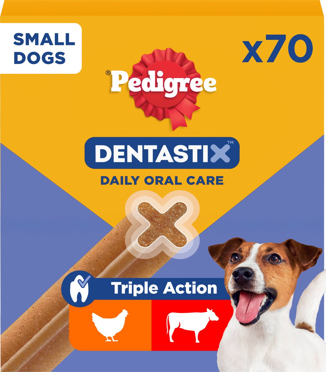 Bol.com Pedigree Dentastix - Kleine Hond - Gebitsverzorging - 70 Kauwsnacks aanbieding