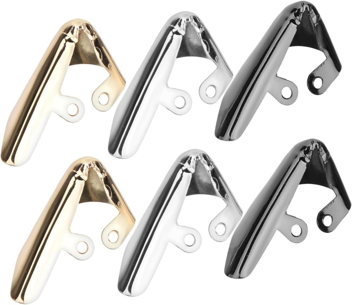 Schoen Tip Beschermers - Hielkapjes Schoen Accessoires - Schoenen Beschermen - Anti-Kreuk Metaal - 3.2x1.8x0.5cm - Zilverkleurig