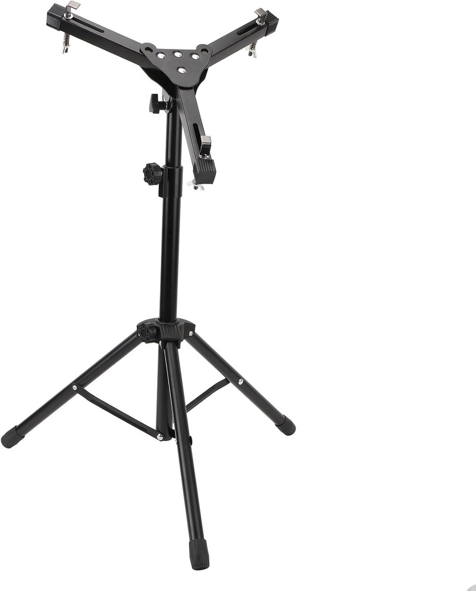 SnelShoppen - Snare Drum Stand - Tripod Drumstand voor 11 tot 12 Inch Snare Trommels - Vouwbare en Verstelbare Aluminium Drumstand met Accessoires