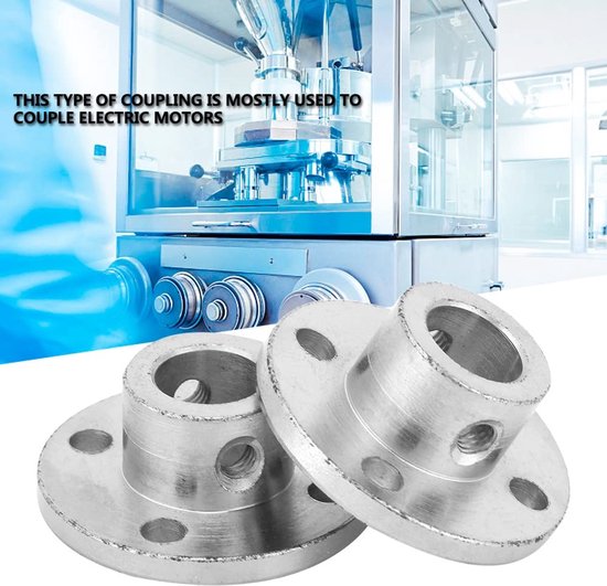 Rigid Clutch Motor Shaft Connector - 2 Stuks Flens M4 met 10mm Binnen- en 16mm Buitendiameter voor Motor en Lager Fitting — afbeelding 2
