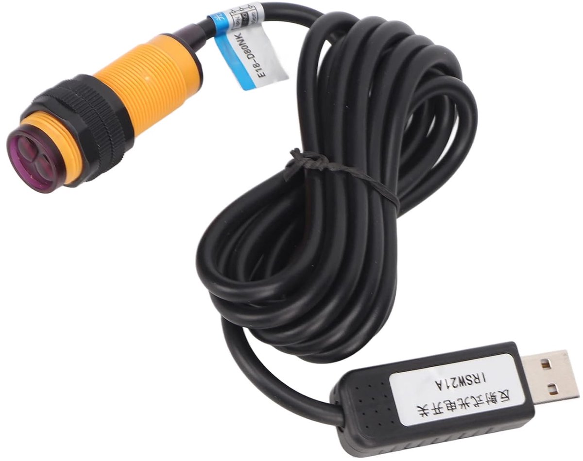 SnelShoppen - USB Infrarood Reflectieve Foto-elektrische Schakelaar Sensor voor Gaming, Kantoor, Mechanische Apparatuur - Handenvrije Macro-instelling